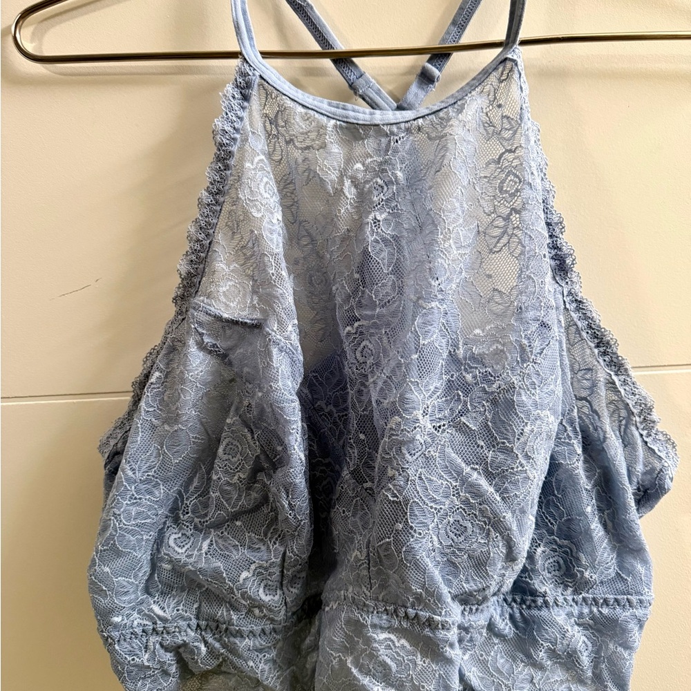 Lovesick Light Blue Lace Bralette